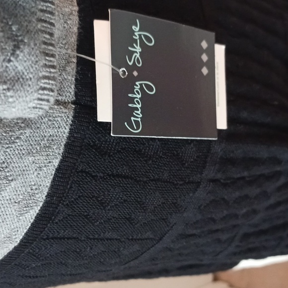 NWT ** Gabby Skye ** womens cable lightweight sweater dress size M - Picture 6 of 11